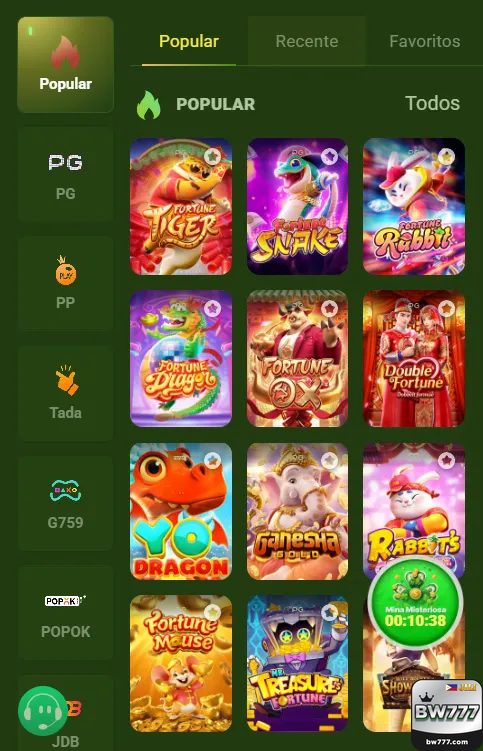 bw777m - aproveitar os melhores jogos online